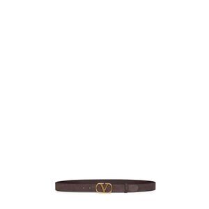 Valentino Garavani Men Brown Suede Vlogo Singature Belt
